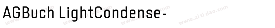 AGBuch LightCondense字体转换